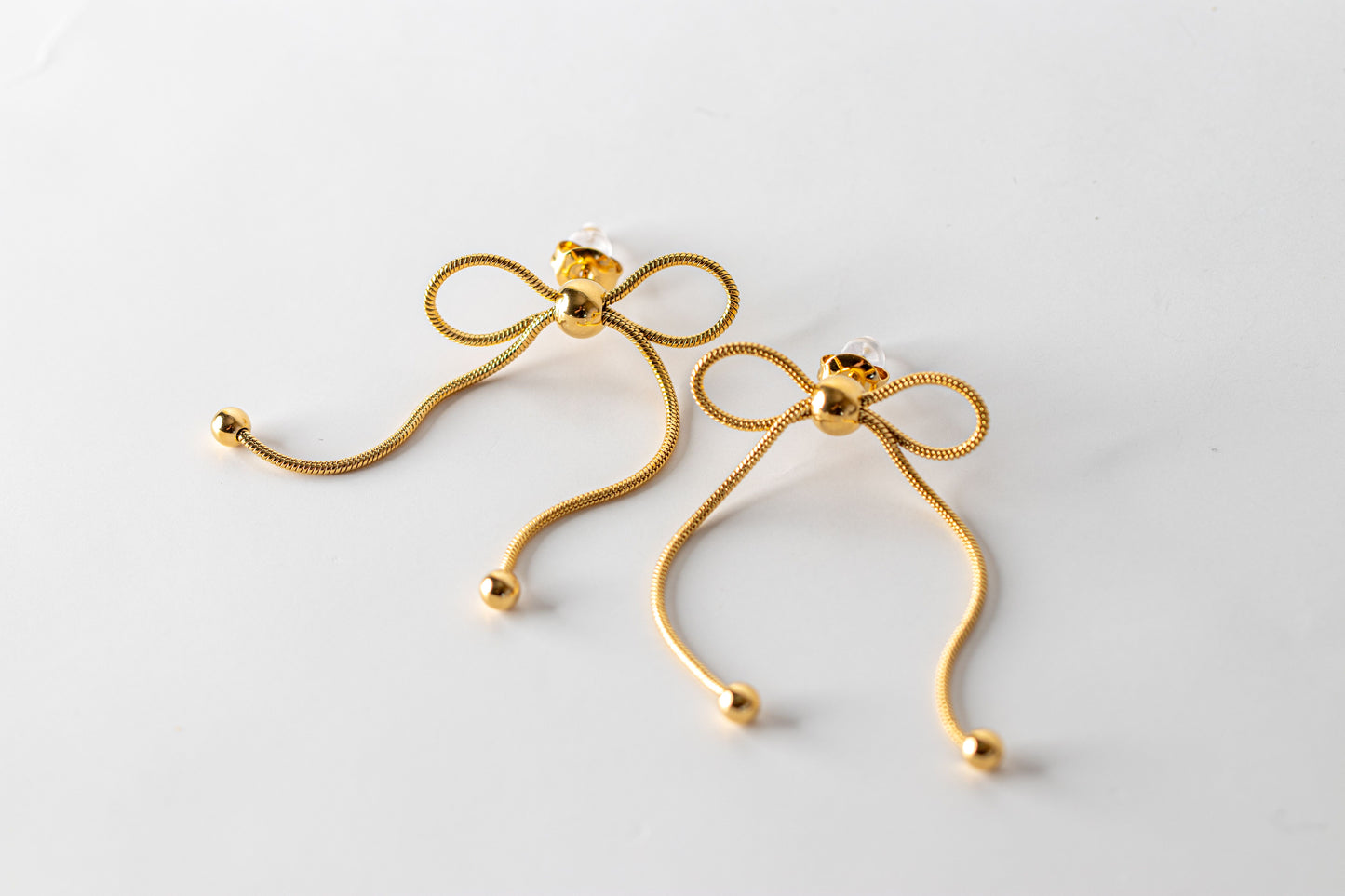 18K Gold Plated Bow Earrings