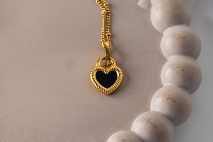Reversible Heart Necklace
