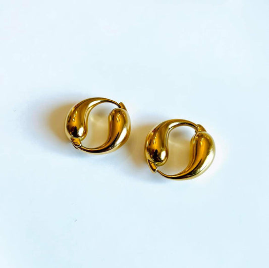 Double Drop Shaped Earrings