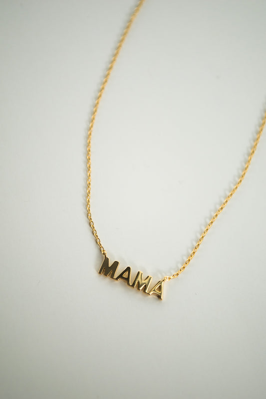 Mama Necklace in Modern Font