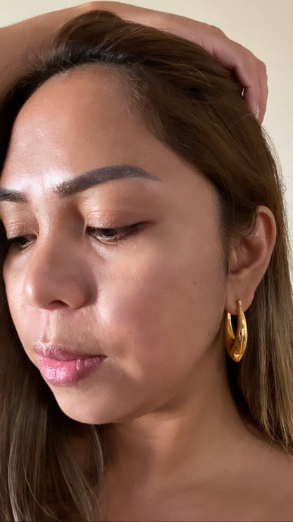 [ka.bang.] Medium Hoop Earrings Lightweight